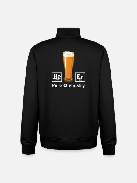 Pure Chemistry - Unisex Organic Zip Sweatshirt by Stanley/Stella - black