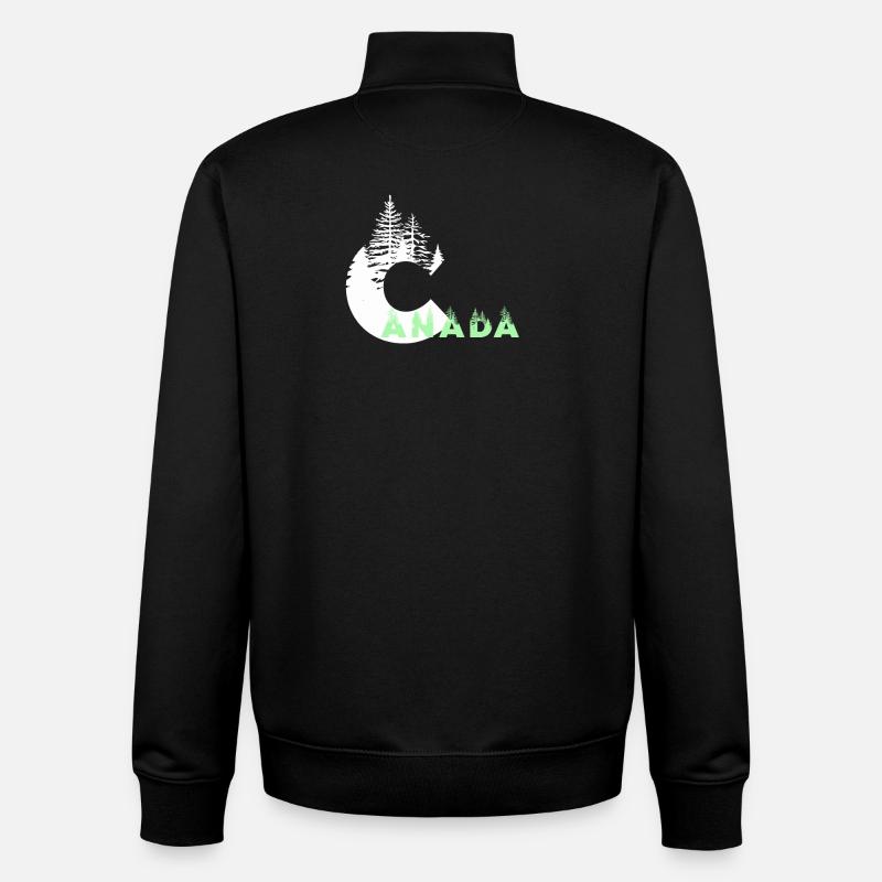 Kanada - Unisex Organic Zip Sweatshirt von Stanley/Stella - Schwarz
