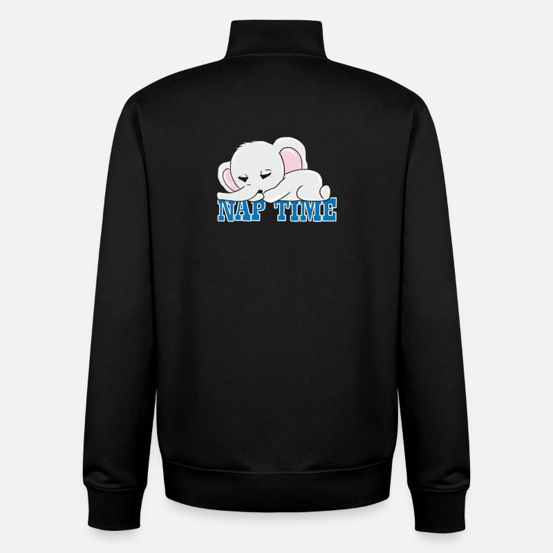 Nickerchen - Unisex Organic Zip Sweatshirt von Stanley/Stella - Schwarz