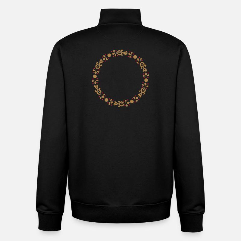 The number 1 - Unisex Organic Zip Sweatshirt by Stanley/Stella - black