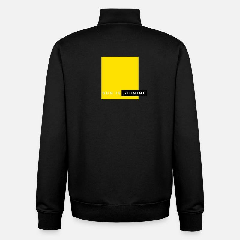 sun is shining - Unisex Organic Zip Sweatshirt von Stanley/Stella - Schwarz