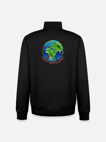 Umweltschutz - Save the Planet - Unisex Organic Zip Sweatshirt von Stanley/Stella - Schwarz
