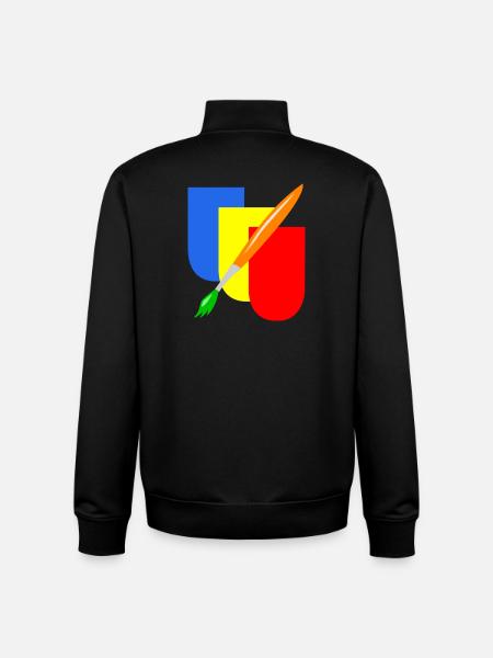 maler wappen handwerk - Unisex Organic Zip Sweatshirt von Stanley/Stella - Schwarz