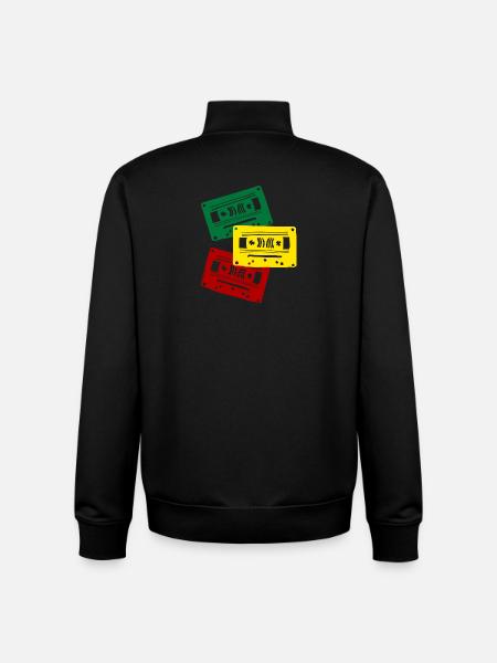 Kassettenfarben Trio - Unisex Organic Zip Sweatshirt von Stanley/Stella - Schwarz