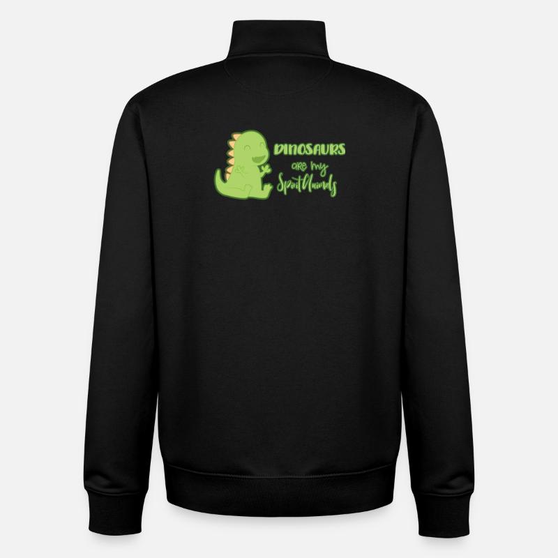 Dinosaurier - Unisex Organic Zip Sweatshirt von Stanley/Stella - Schwarz