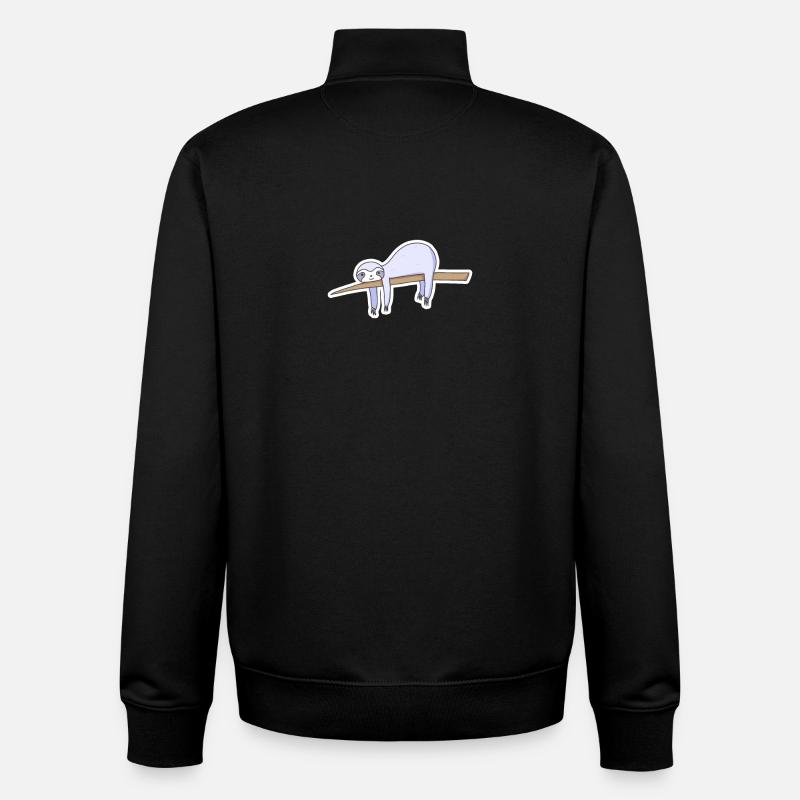 Faultier - Unisex Organic Zip Sweatshirt von Stanley/Stella - Schwarz