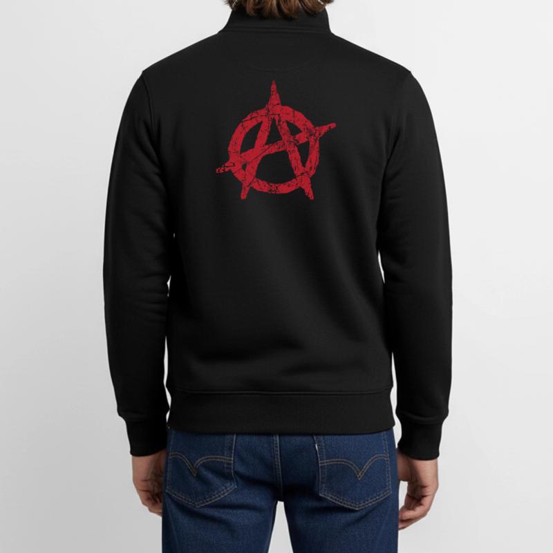 Anarchy symbol Anarchy anarchy anarchy anarchy Unisex Organic Zip Sweatshirt by Stanley/Stella