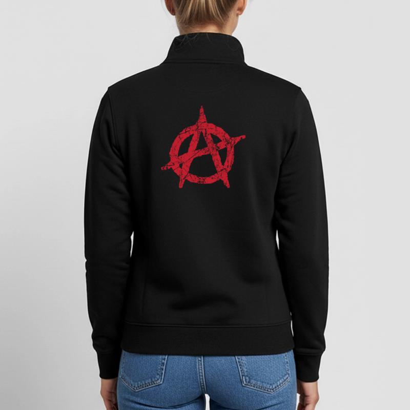 Anarchy symbol Anarchy anarchy anarchy anarchy Unisex Organic Zip Sweatshirt by Stanley/Stella