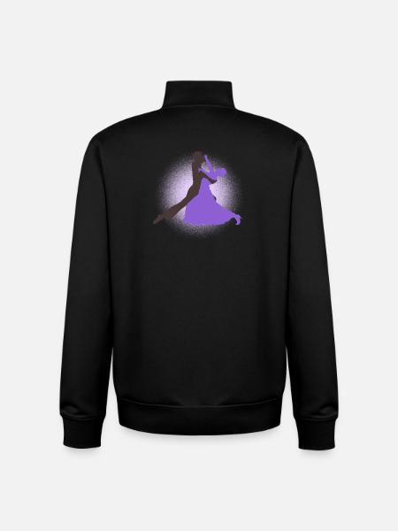 danse - Sweat zippé unisexe en coton bio Stanley/Stella - noir