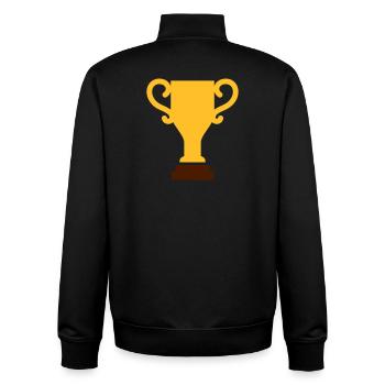 Coupe - Sweat zippé unisexe en coton bio Stanley/Stella - noir - Dos - AI Model Male 185 light (185cm)
