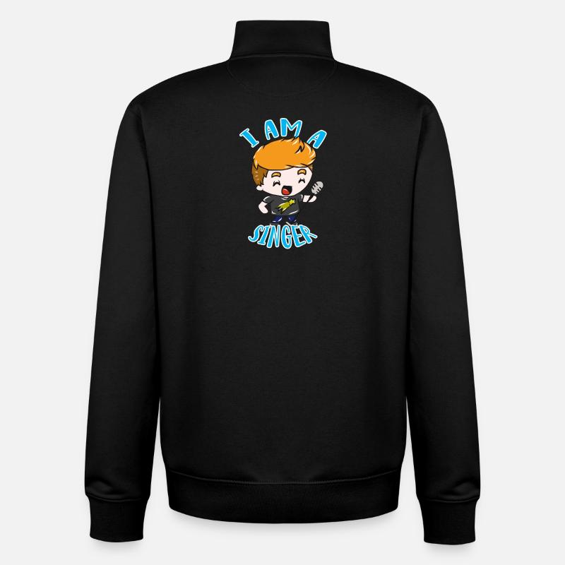 Sänger - Unisex Organic Zip Sweatshirt von Stanley/Stella - Schwarz