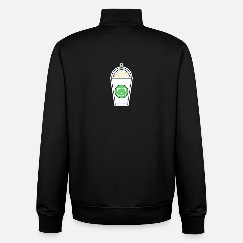 Milkshake - Sweat zippé unisexe en coton bio Stanley/Stella - noir