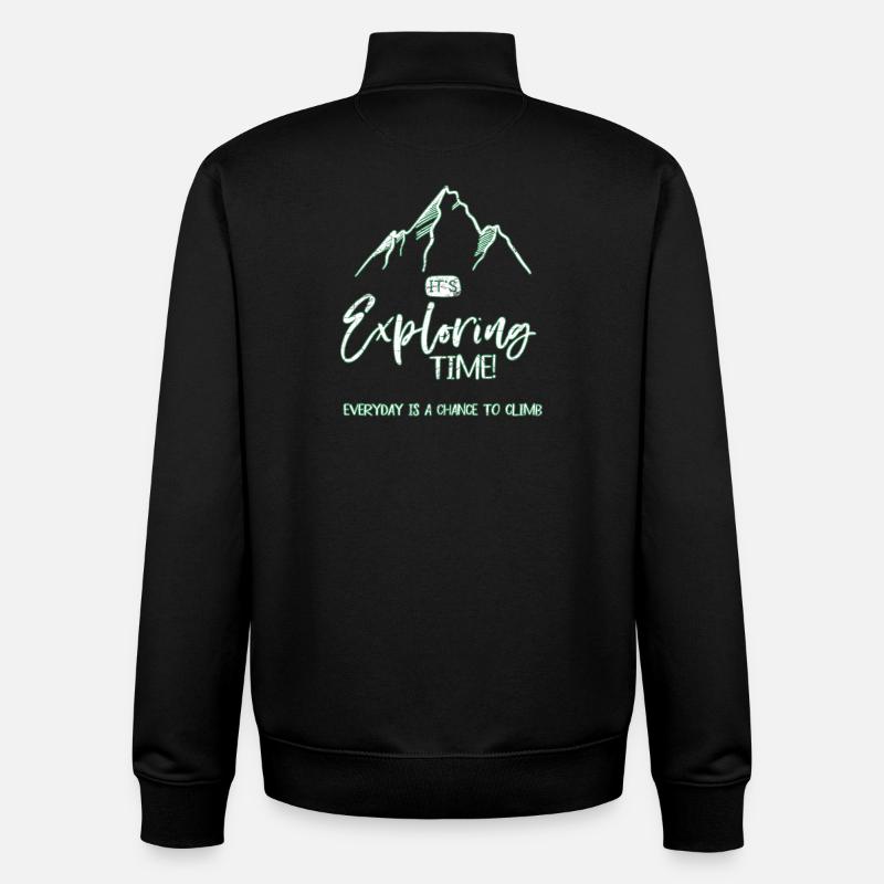 Klettern - Unisex Organic Zip Sweatshirt von Stanley/Stella - Schwarz