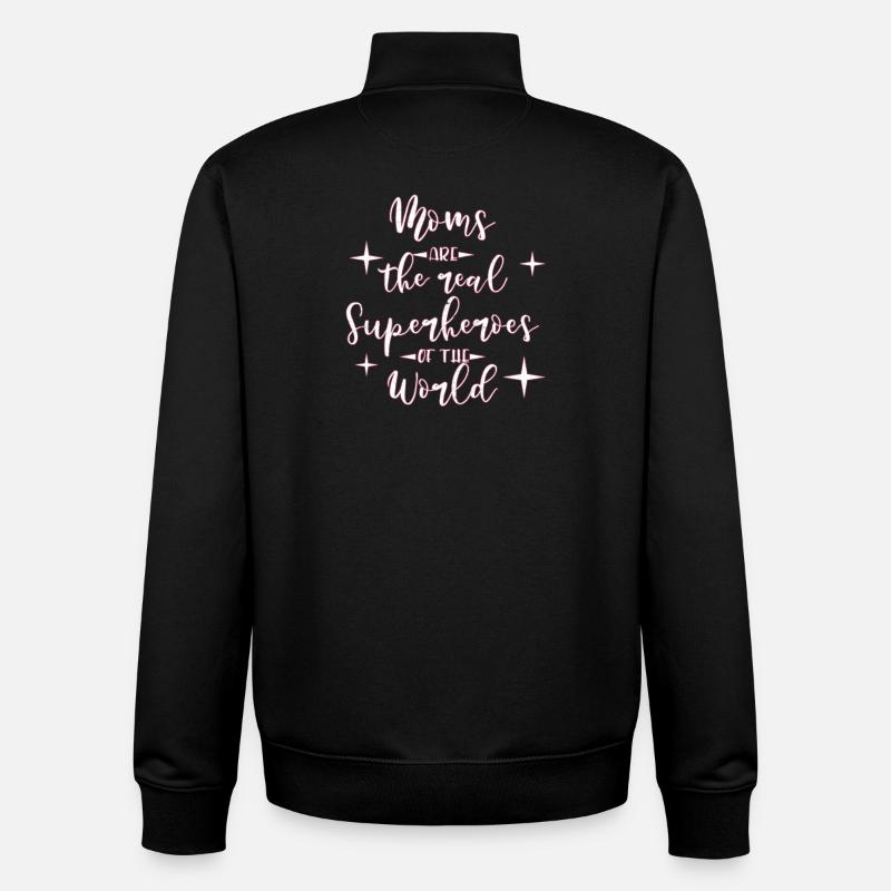 Maman mère - Sweat zippé unisexe en coton bio Stanley/Stella - noir