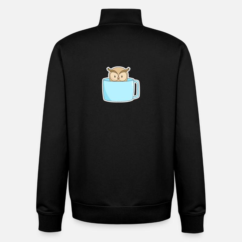 Vogel Kaffee - Unisex Organic Zip Sweatshirt von Stanley/Stella - Schwarz