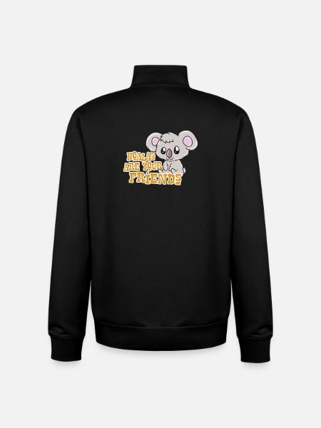 Koala - Unisex Organic Zip Sweatshirt von Stanley/Stella - Schwarz