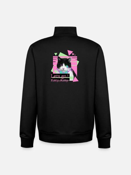 Lets go kitty, kitty - Unisex Organic Zip Sweatshirt von Stanley/Stella - Schwarz