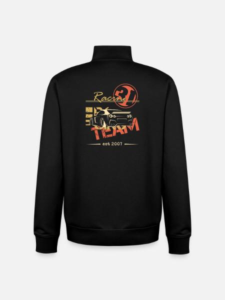 team racing gtr car gift idea - Unisex Organic Zip Sweatshirt by Stanley/Stella - black