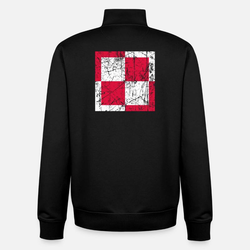 Fliegerabzeichen Polen Luftwaffe Roundel Polen - Unisex Organic Zip Sweatshirt von Stanley/Stella - Schwarz