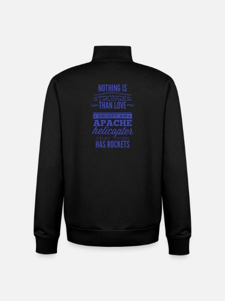 Nothing Is Stronger Than Love - Unisex Organic Zip Sweatshirt by Stanley/Stella - black