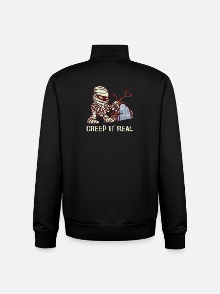 Mummies - RIP - Mummy Creep It Real - Unisex Organic Zip Sweatshirt by Stanley/Stella - black