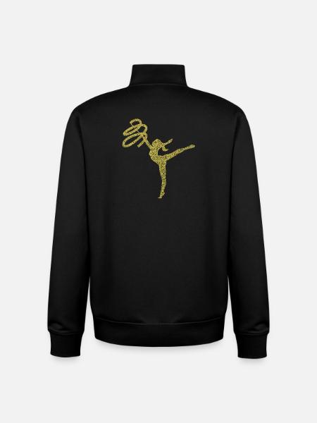 gymnastics - Unisex Organic Zip Sweatshirt by Stanley/Stella - black