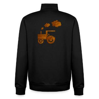 tracteur - Sweat zippé unisexe en coton bio Stanley/Stella - noir - Dos - AI Model Male 185 light (185cm)