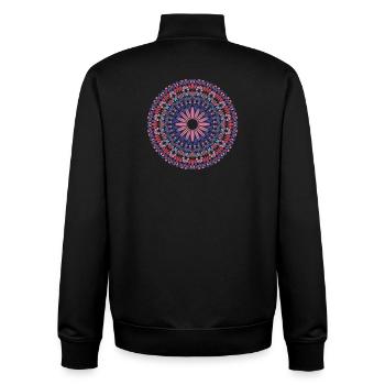 Mandala - Unisex Organic Zip Sweatshirt von Stanley/Stella - Schwarz - Hinten - AI Model Male 185 light (185cm)