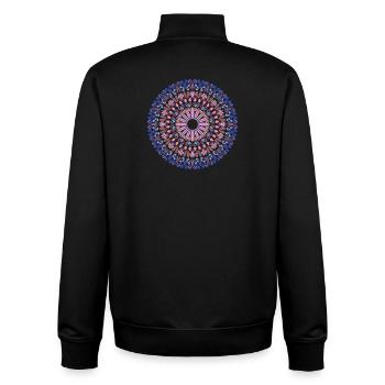 Mandala - Unisex Organic Zip Sweatshirt von Stanley/Stella - Schwarz - Hinten - AI Model Male 185 light (185cm)