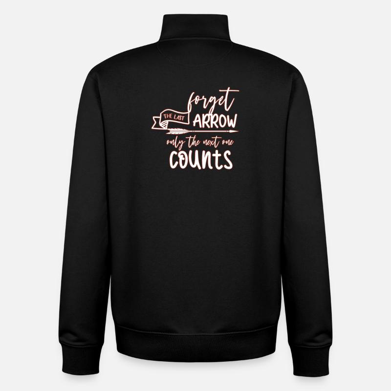 Bogenschießen Sport - Unisex Organic Zip Sweatshirt von Stanley/Stella - Schwarz