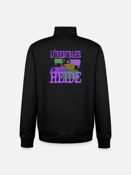 Lüneburger Heide Motiv - Unisex Organic Zip Sweatshirt von Stanley/Stella - Schwarz