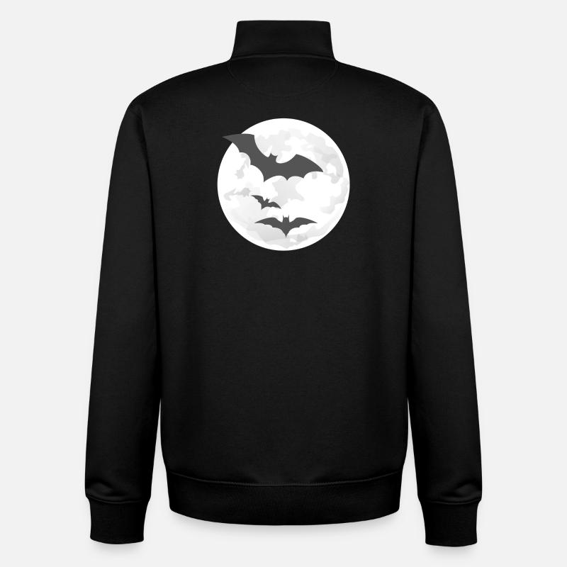 Nachtflug der Fledermäuse - Unisex Organic Zip Sweatshirt von Stanley/Stella - Schwarz