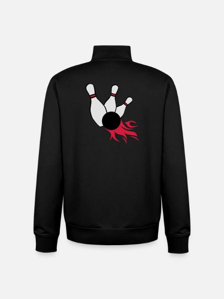 kegeln bowling - Unisex Organic Zip Sweatshirt von Stanley/Stella - Schwarz