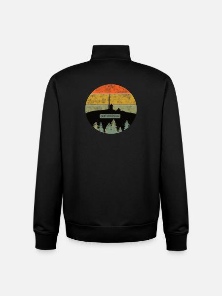 Harz Style - Der Brocken - Unisex Organic Zip Sweatshirt von Stanley/Stella - Schwarz