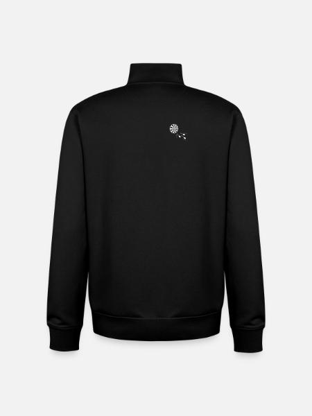 Dart Board Dartpfeile Hemdtasche - Unisex Organic Zip Sweatshirt von Stanley/Stella - Schwarz