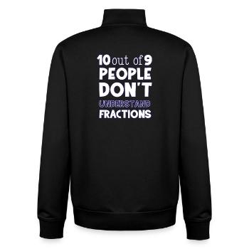Mathe - Unisex Organic Zip Sweatshirt von Stanley/Stella - Schwarz - Hinten - AI Model Male 185 light (185cm)