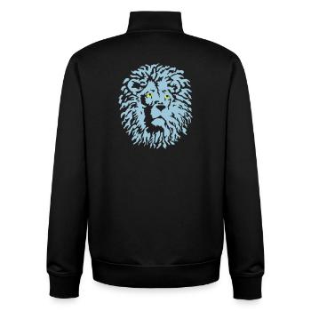 loewe raubtier - Unisex Organic Zip Sweatshirt von Stanley/Stella - Schwarz - Hinten - AI Model Male 185 light (185cm)