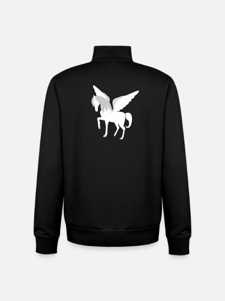 Pegasus bevinget hest græsk mytologi - Stanley/Stella unisex sweatshirt med lynlås i økologisk - sort