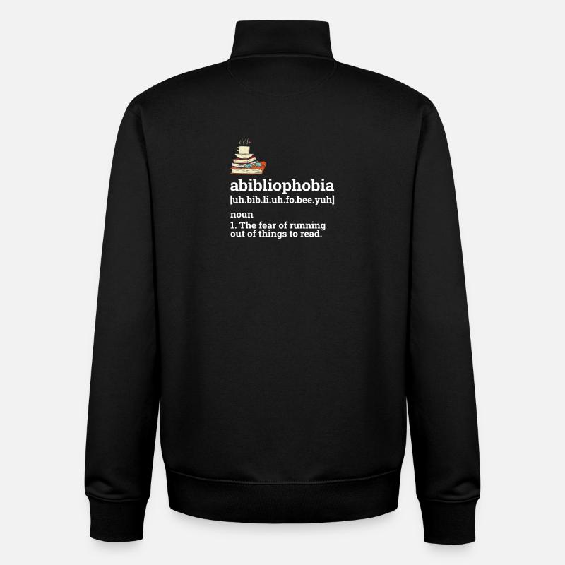 Bücher Lesen Definition - Unisex Organic Zip Sweatshirt von Stanley/Stella - Schwarz