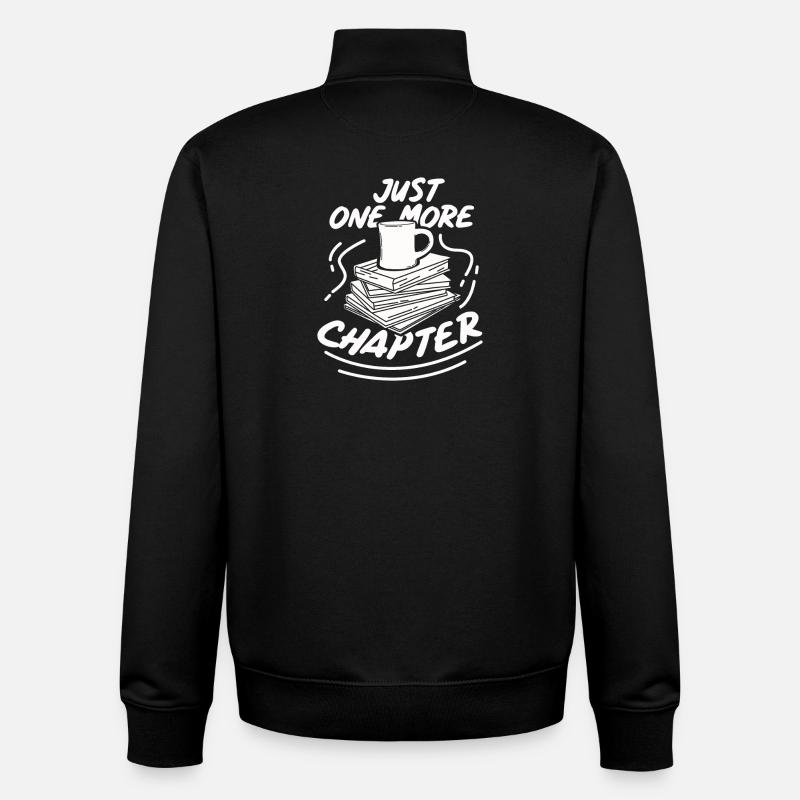 Read books book gift bookshelf - Unisex Organic Zip Sweatshirt by Stanley/Stella - black