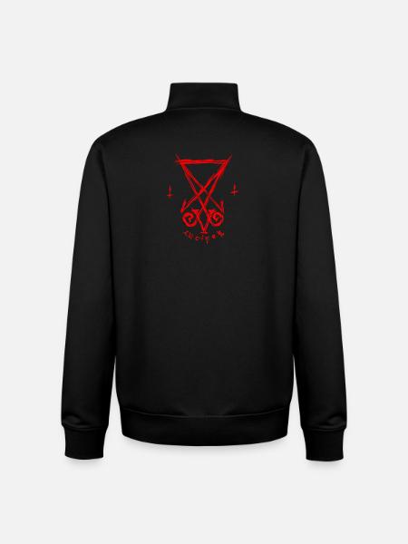 Lucifer Symbol - Unisex Organic Zip Sweatshirt by Stanley/Stella - black