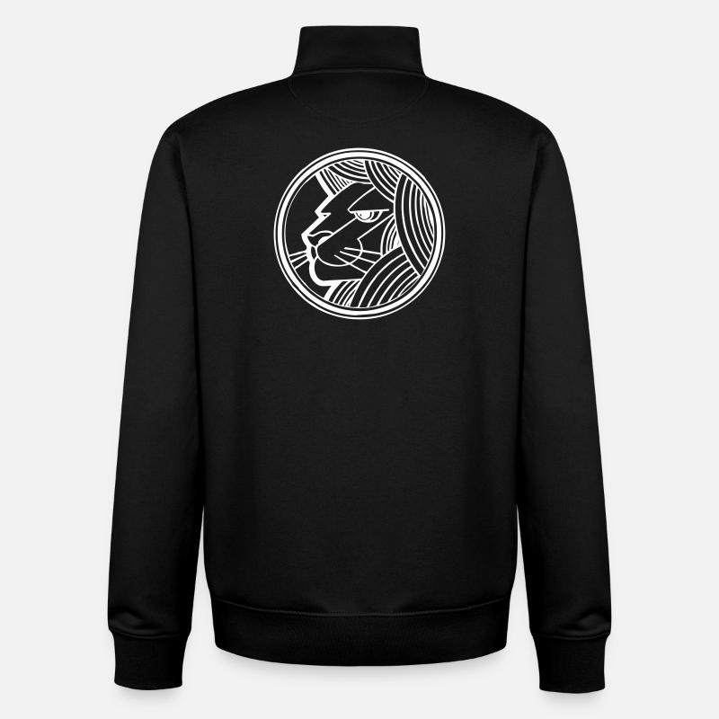Ein Löwe - Unisex Organic Zip Sweatshirt von Stanley/Stella - Schwarz