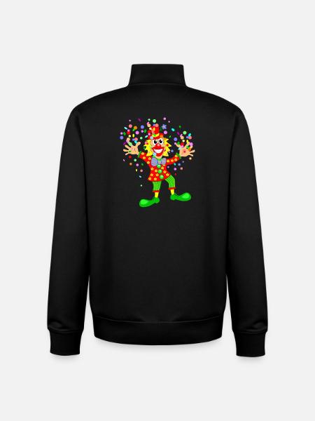 Carnival Clown - Unisex Organic Zip Sweatshirt by Stanley/Stella - black