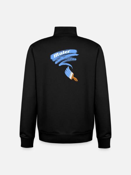 Maler Motiv Pinsel - Unisex Organic Zip Sweatshirt von Stanley/Stella - Schwarz