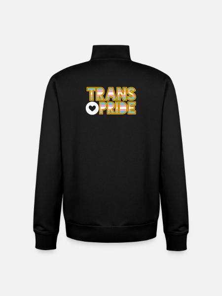 Transgender pride - Unisex Organic Zip Sweatshirt by Stanley/Stella - black
