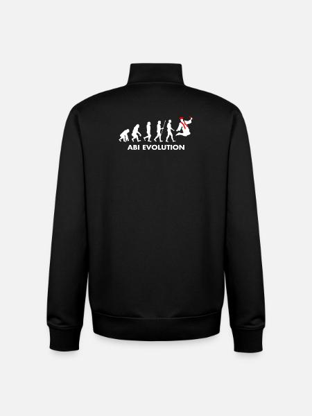 Abitur Abiturient Schulabschluss Evolution Abi - Unisex Organic Zip Sweatshirt von Stanley/Stella - Schwarz