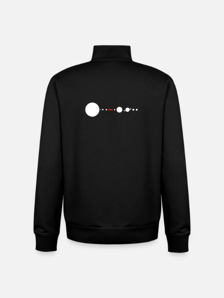 Tesla in Space Solar System SpaceX - Unisex Organic Zip Sweatshirt von Stanley/Stella - Schwarz