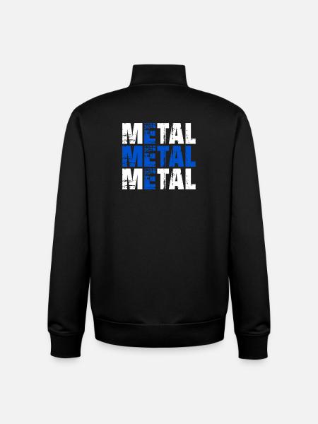 FINNISH METAL Finland Finnish Flag - Unisex Organic Zip Sweatshirt by Stanley/Stella - black