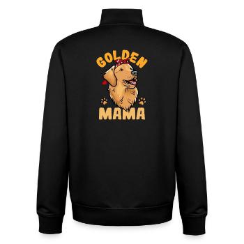 Golden Retriever - Unisex Organic Zip Sweatshirt by Stanley/Stella - black - Back - AI Model Male 185 light (185cm)