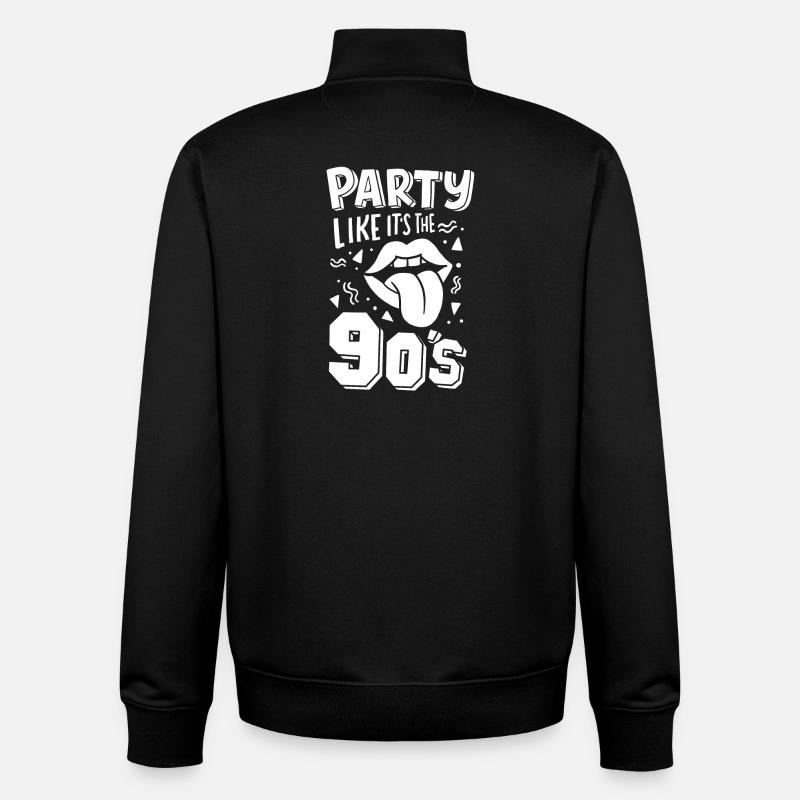90er - Unisex Organic Zip Sweatshirt von Stanley/Stella - Schwarz